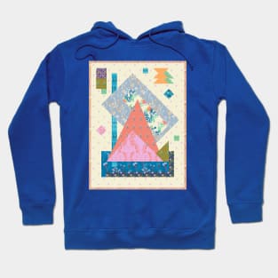 Modern Geometric Quilt Design Hoodie